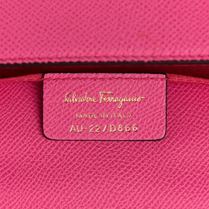 Salvatore Ferragamo Hammered Calfskin Gancini Minibag Pink 6 of 9