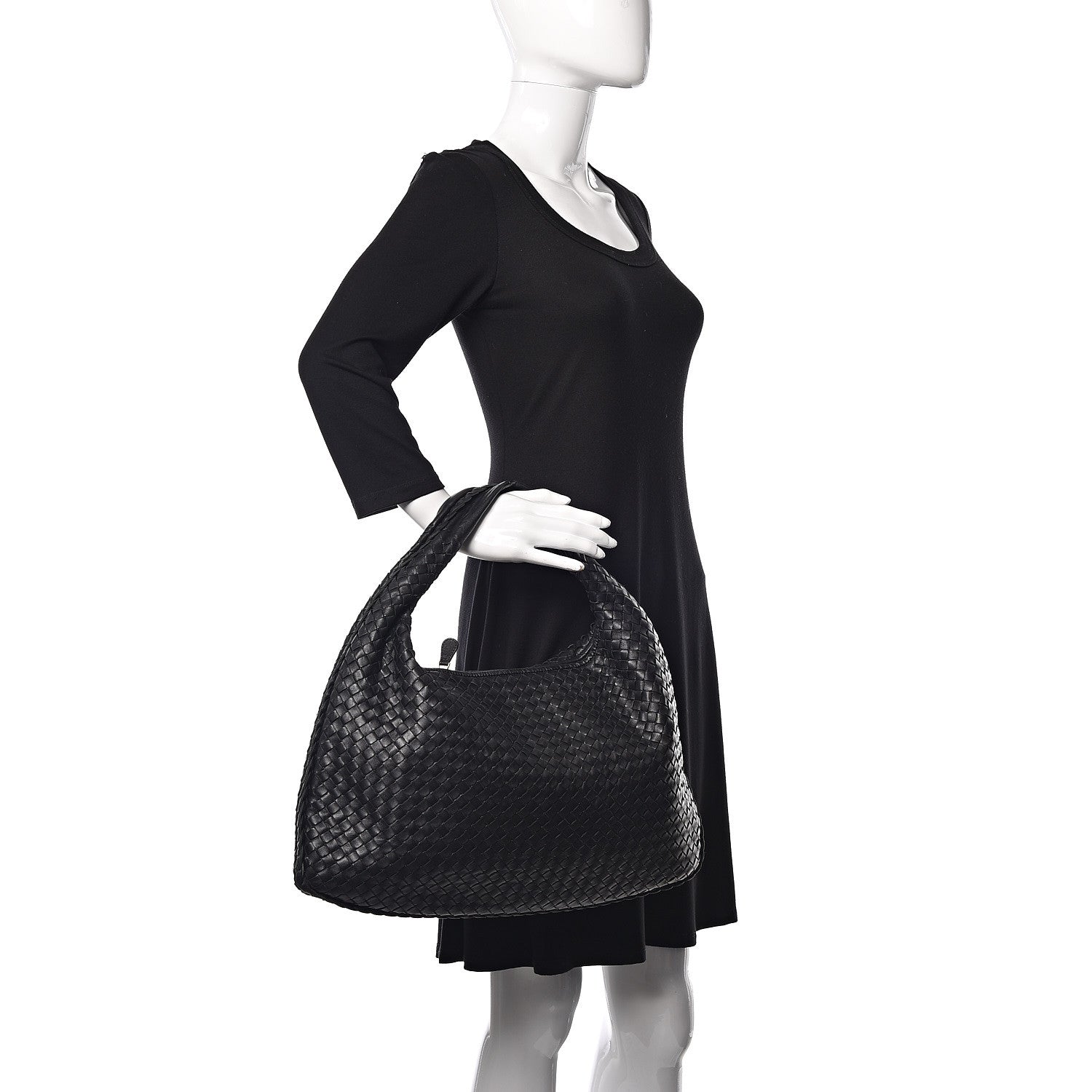 Bottega Veneta Nappa Intrecciato Large Veneta Hobo Black 2 of 12