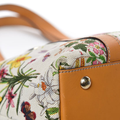 Gucci Canvas Floral Flora Medium Abbey Tote Yellow 13 of 16
