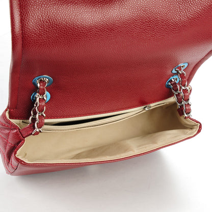 Chanel Caviar Medium Timeless CC Flap Dark Red 5 of 7