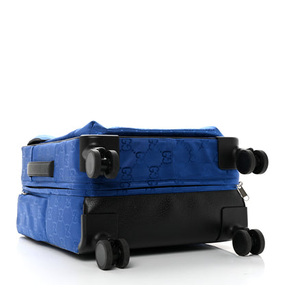Gucci Econyl Nylon Monogram Off The Grid Suitcase Guilted Blue Black 3 of 11