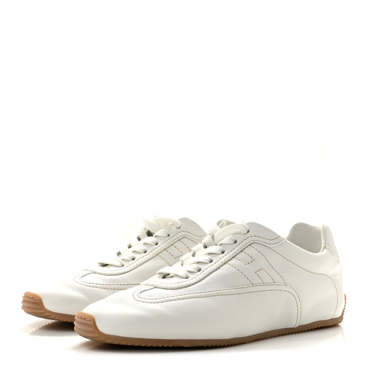Supple Calfskin Master Sneakers 37 Beige Glaise