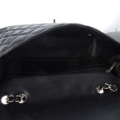Chanel Caviar Quilted Jumbo Single Flap Black 5 of 10
