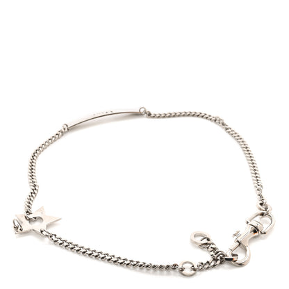 Christian Dior Metal Chain Logo Star Belt Silver 2 of 4