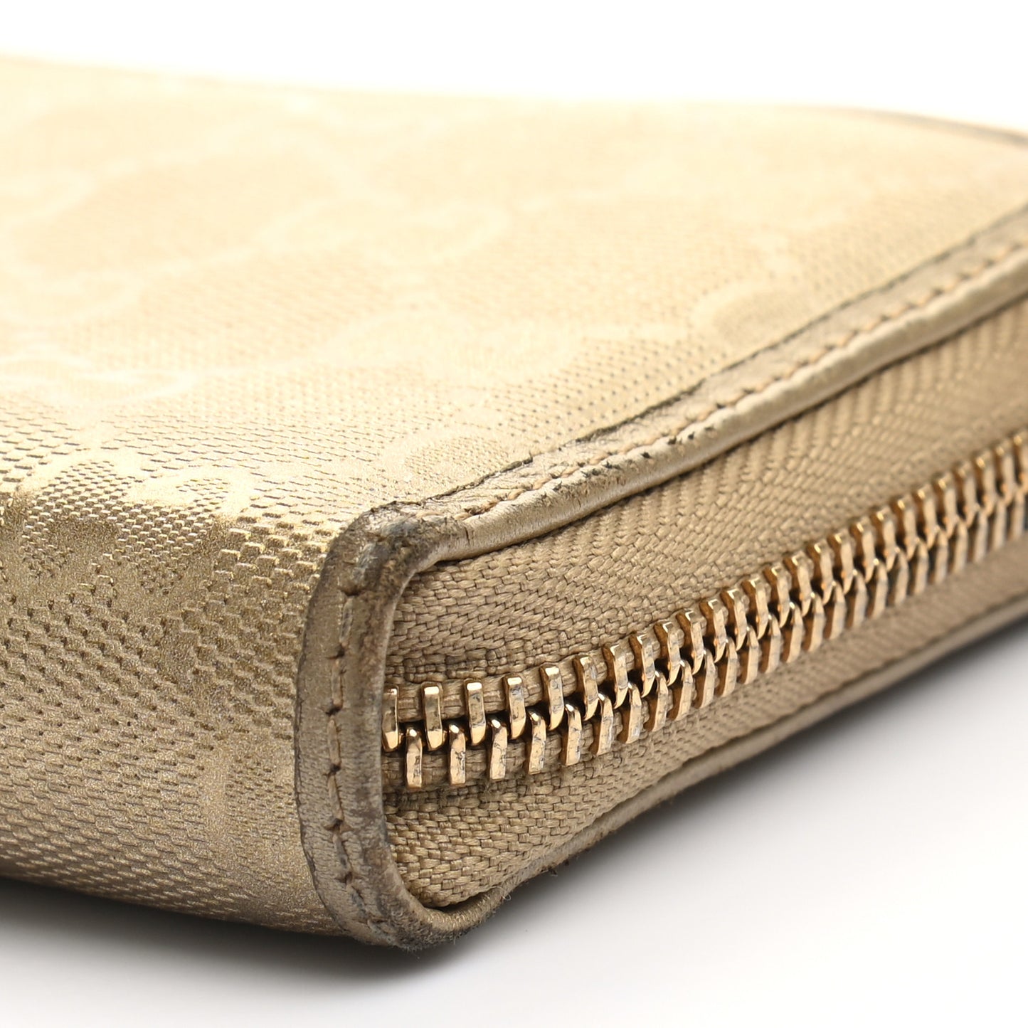 Imprime Monogram GG Pierce Zip Around Wallet Gold
