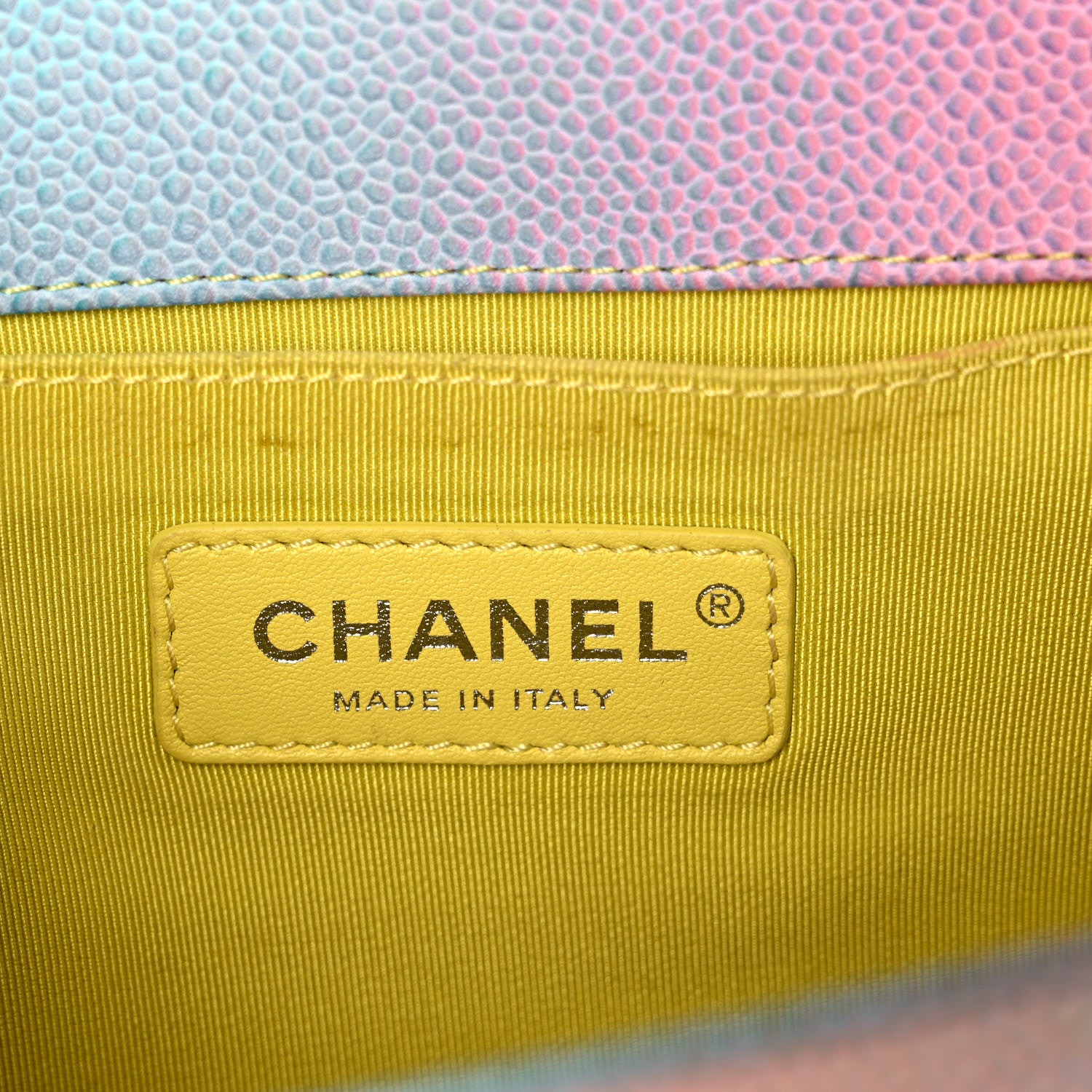 Chanel Caviar Quilted Medium Cuba Rainbow Boy Flap Multicolor 6 of 17
