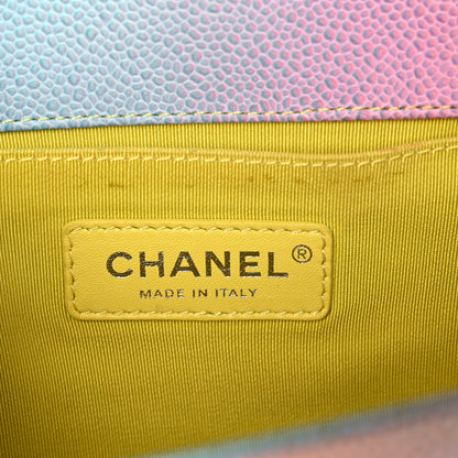 Chanel Caviar Quilted Medium Cuba Rainbow Boy Flap Multicolor 6 of 17