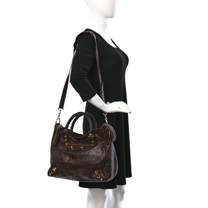 Balenciaga Agneau Giant 12 Gold Hardware Velo Cigare Fonce 2 of 9