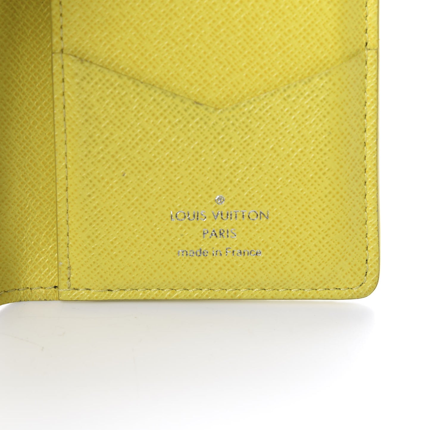 Damier Graphite Logo Pocket Organizer Yellow