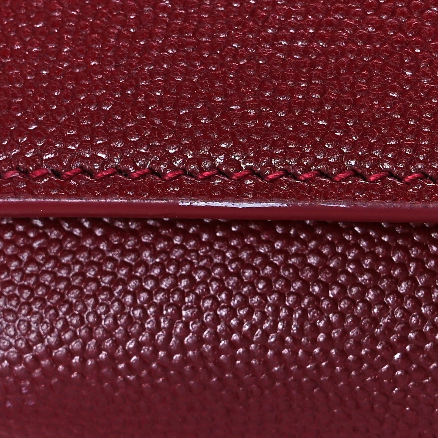Grain De Poudre Small Monogram Kate Satchel Rouge Eros