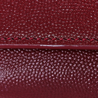Saint Laurent Grain De Poudre Small Monogram Kate Satchel Rouge Eros 10 of 11