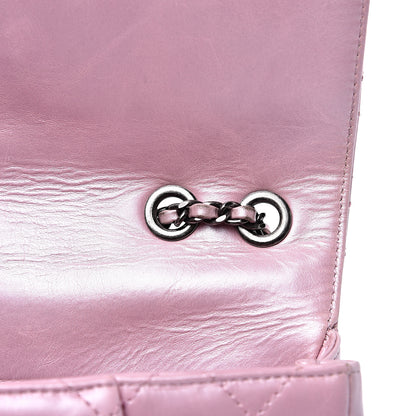 Chanel Glazed Calfskin Quilted Coco Pleats Flap Pink 13 of 19