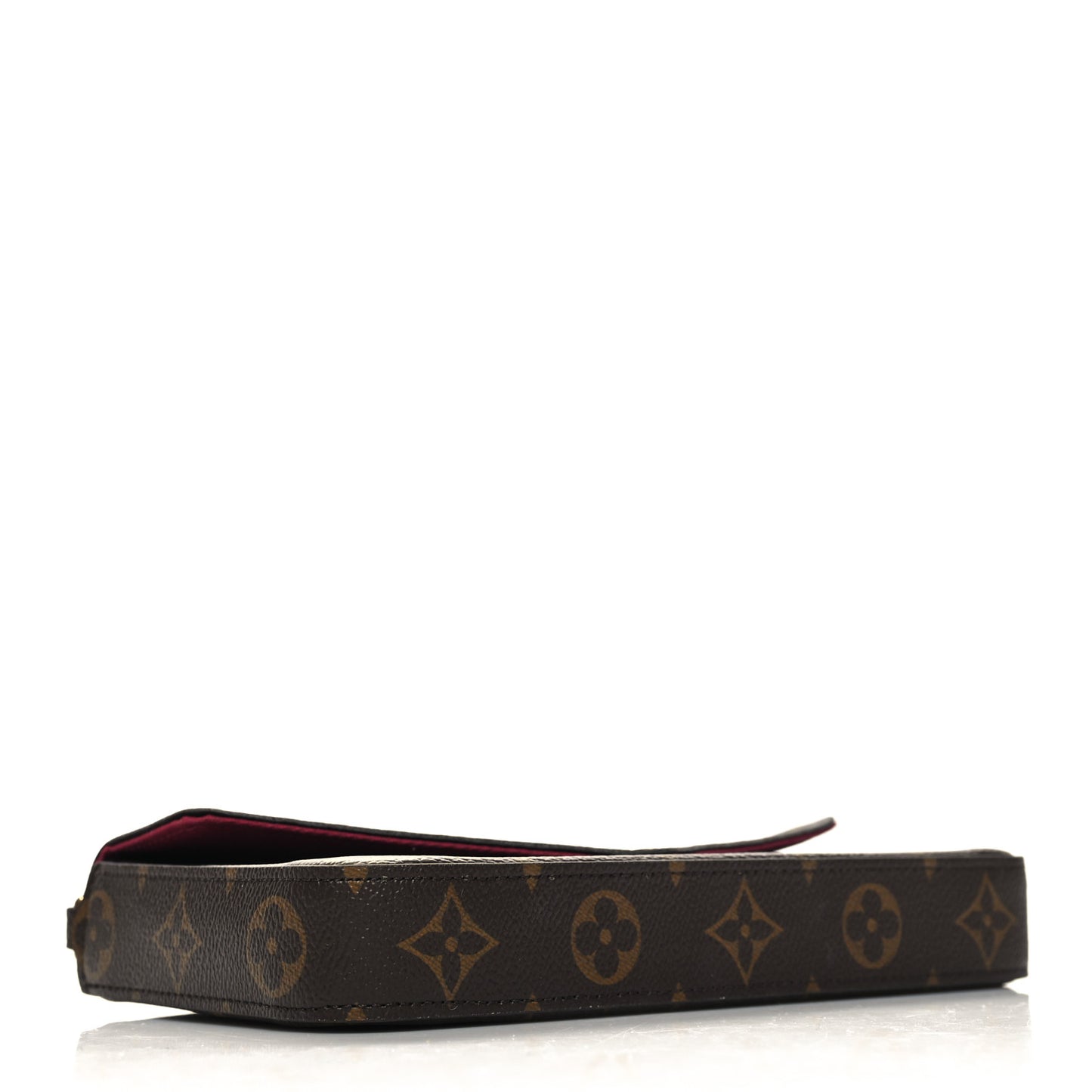 Monogram Pochette Felicie Chain Wallet Fuchsia