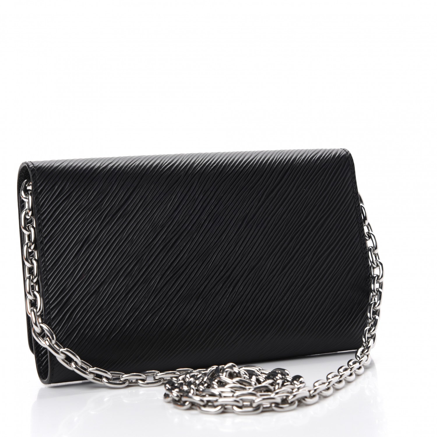 Louis Vuitton Epi Twist Chain Wallet Black 3 of 11