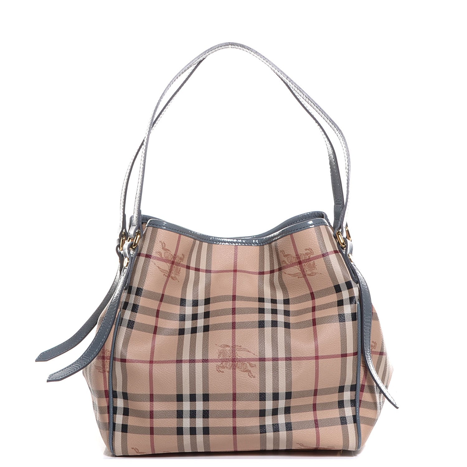 Burberry Haymarket Check Small Canterbury Tote Storm Grey 1 of 10