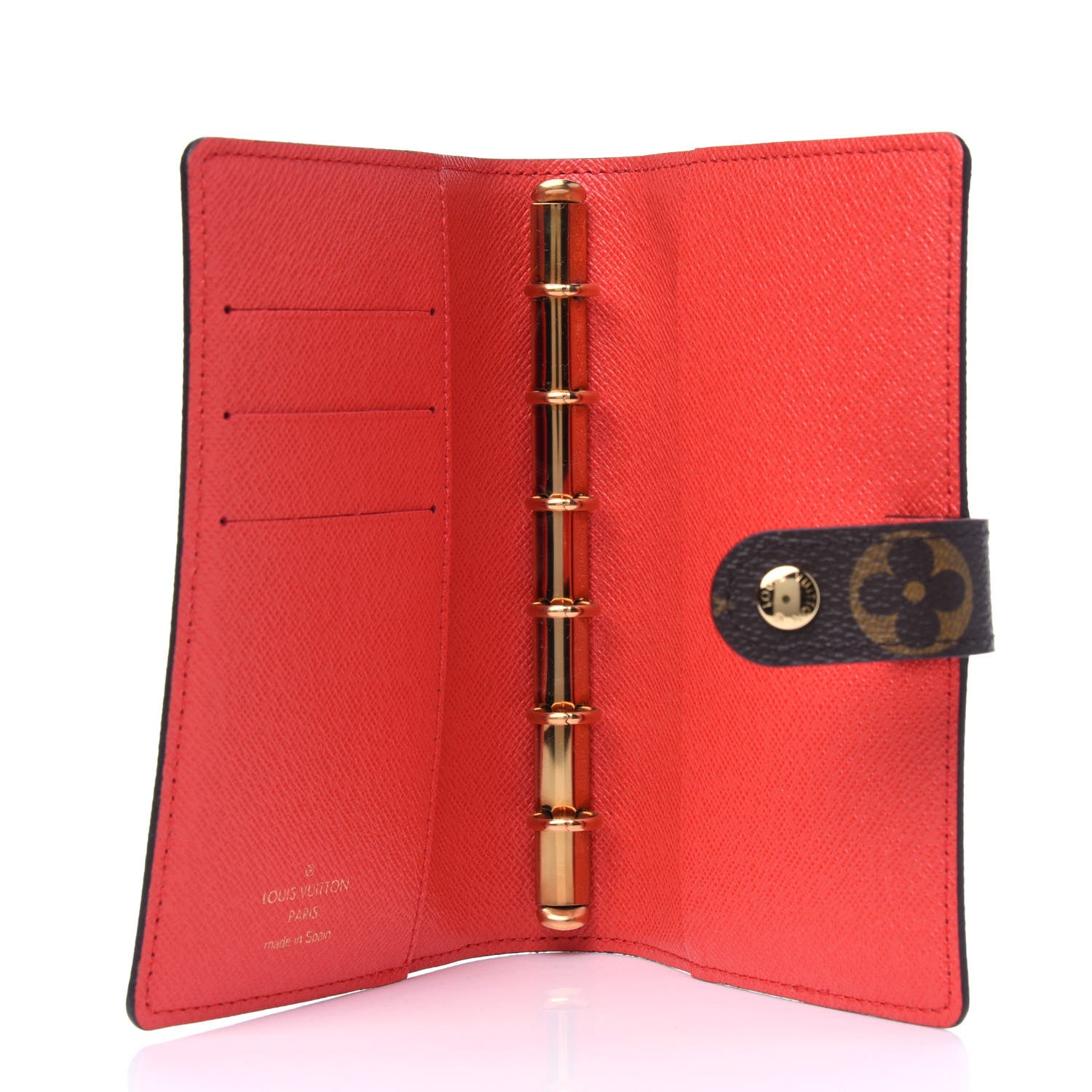 Louis Vuitton Monogram 2015 Christmas Animation Small Ring Agenda Cover Poppy 4 of 4