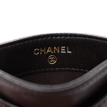 Chanel Caviar Quilted Card Holder Dark Brown 6 of 9