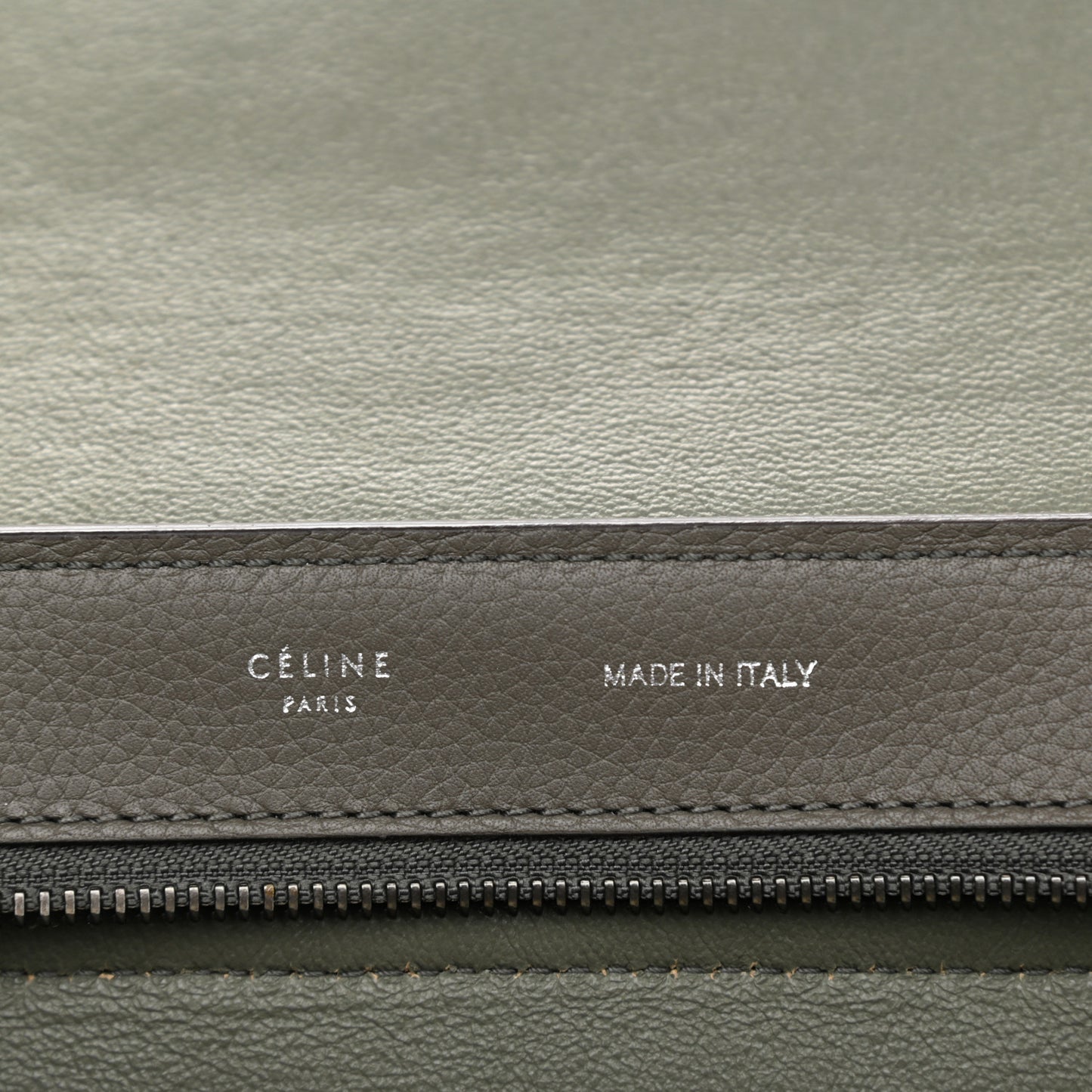 Drummed Calfskin Suede Medium Trapeze Souris