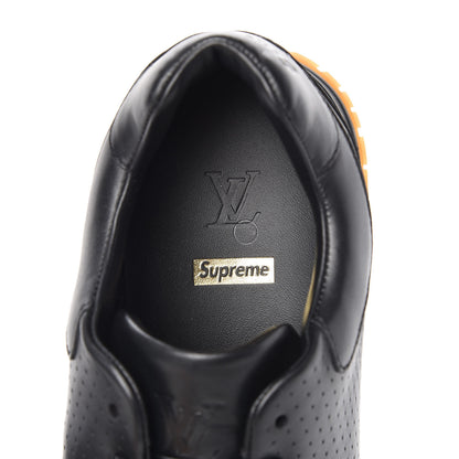 Louis Vuitton X SUPREME Calfskin Run Away Sneakers 7 Black 7 of 10