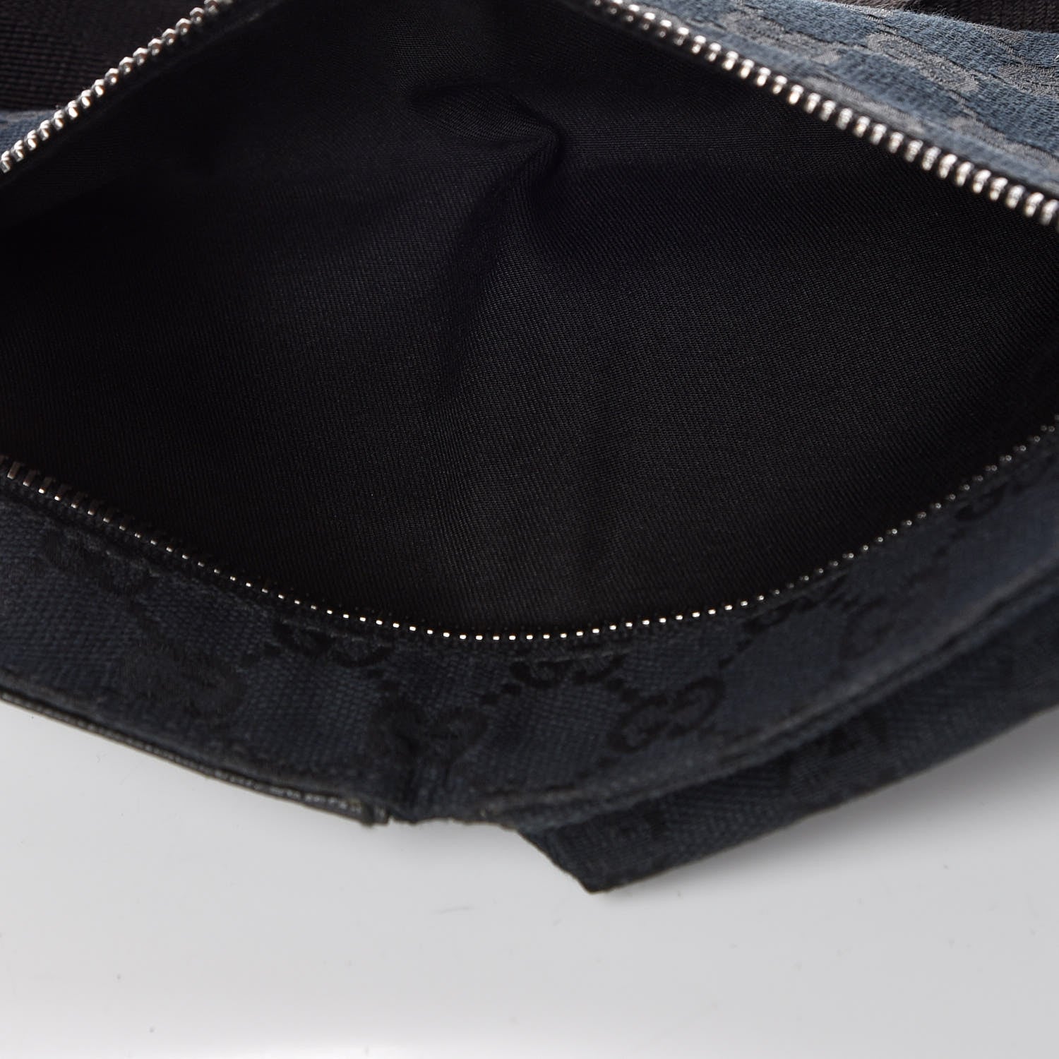 Gucci GG Monogram Double Pocket Belt Bag Black 6 of 7