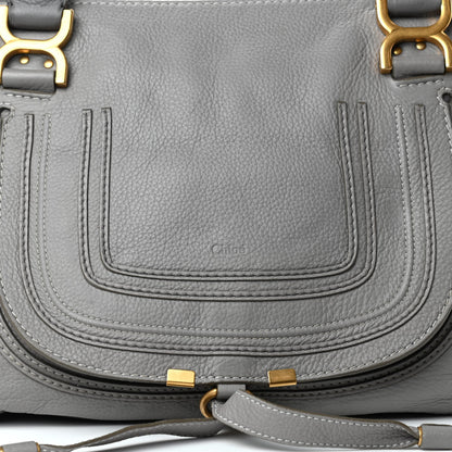 Chloe Calfskin Medium Marcie Satchel Cashmere Grey 9 of 9