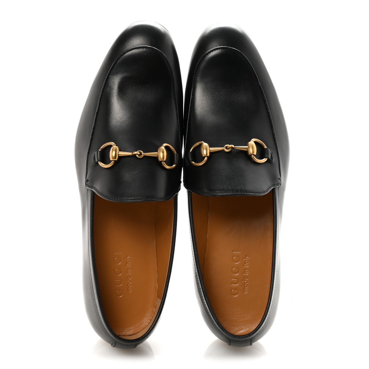 Gucci Calfskin Horsebit Mens Jordaan Loafers 7 Black 3 of 20
