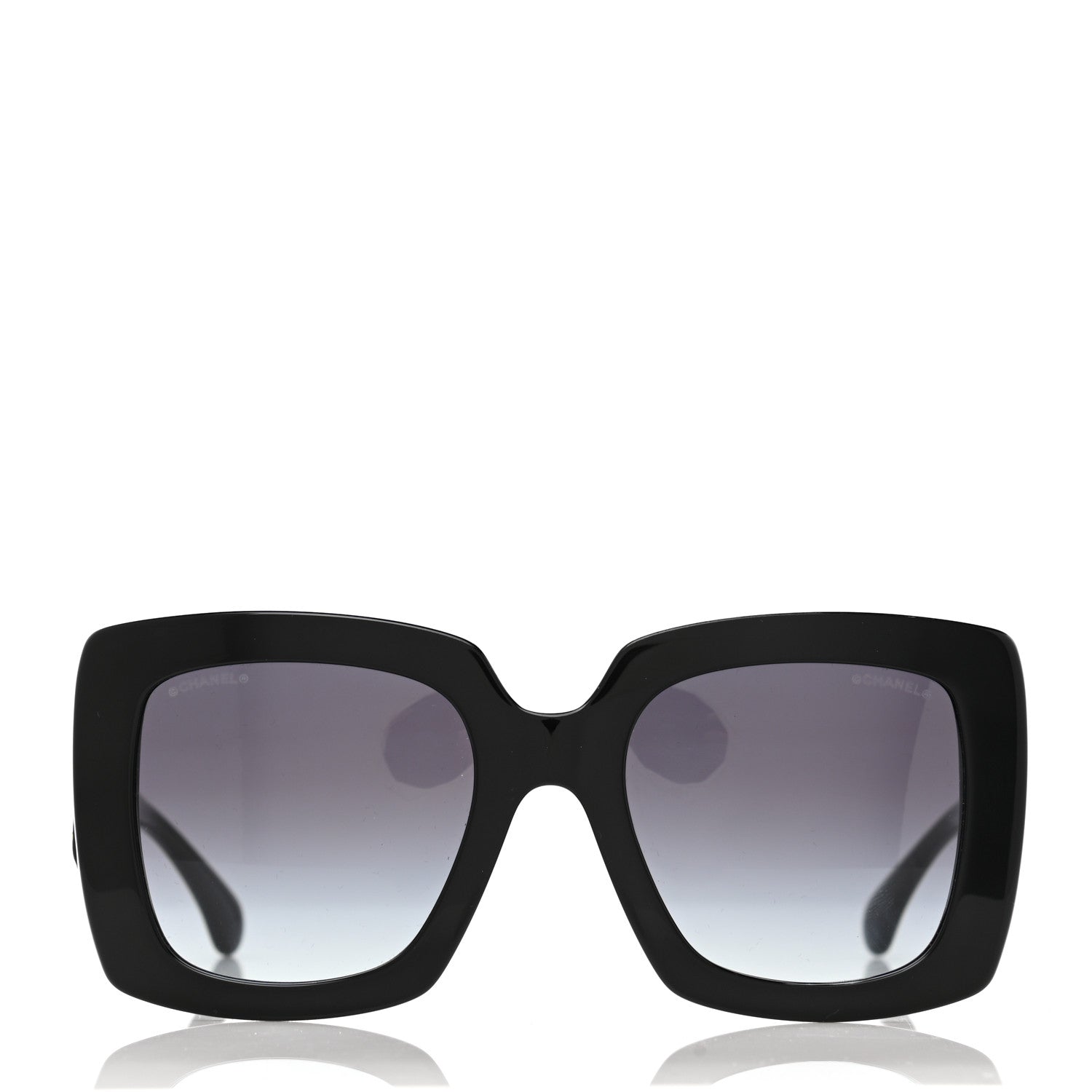 Chanel Acetate Calfskin Square Sunglasses 5474-Q-A Black 2 of 8