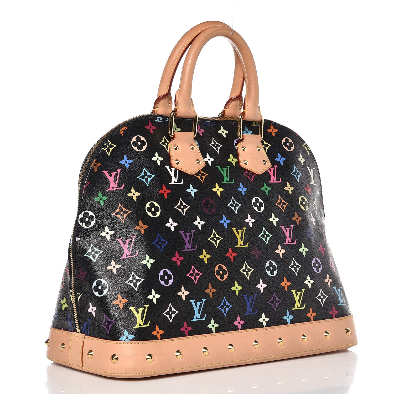 Louis Vuitton Monogram Multicolor Alma GM Black 3 of 12