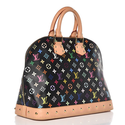 Louis Vuitton Monogram Multicolor Alma GM Black 3 of 12