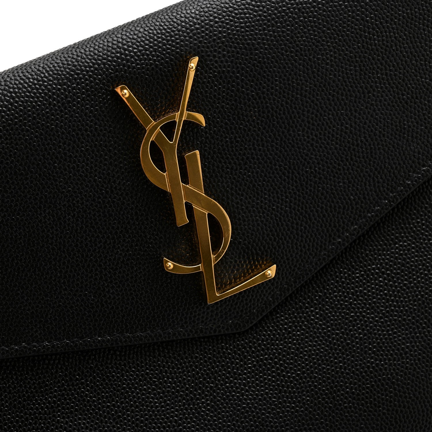 Saint Laurent Grain De Poudre Uptown Pouch Black 8 of 9