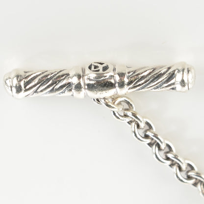 David Yurman Sterling Silver 18K Yellow Gold 12mm Large Oval Link Bracelet 4 of 4