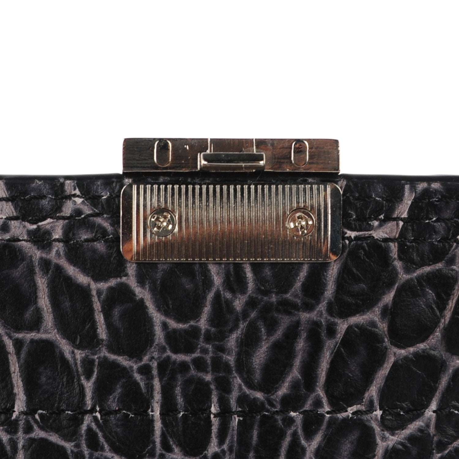 3.1 Phillip Lim 3.1 Calf Hair Calfskin Crocodile Embossed Mini Pashli Satchel Antique Grey Olive 10 of 12