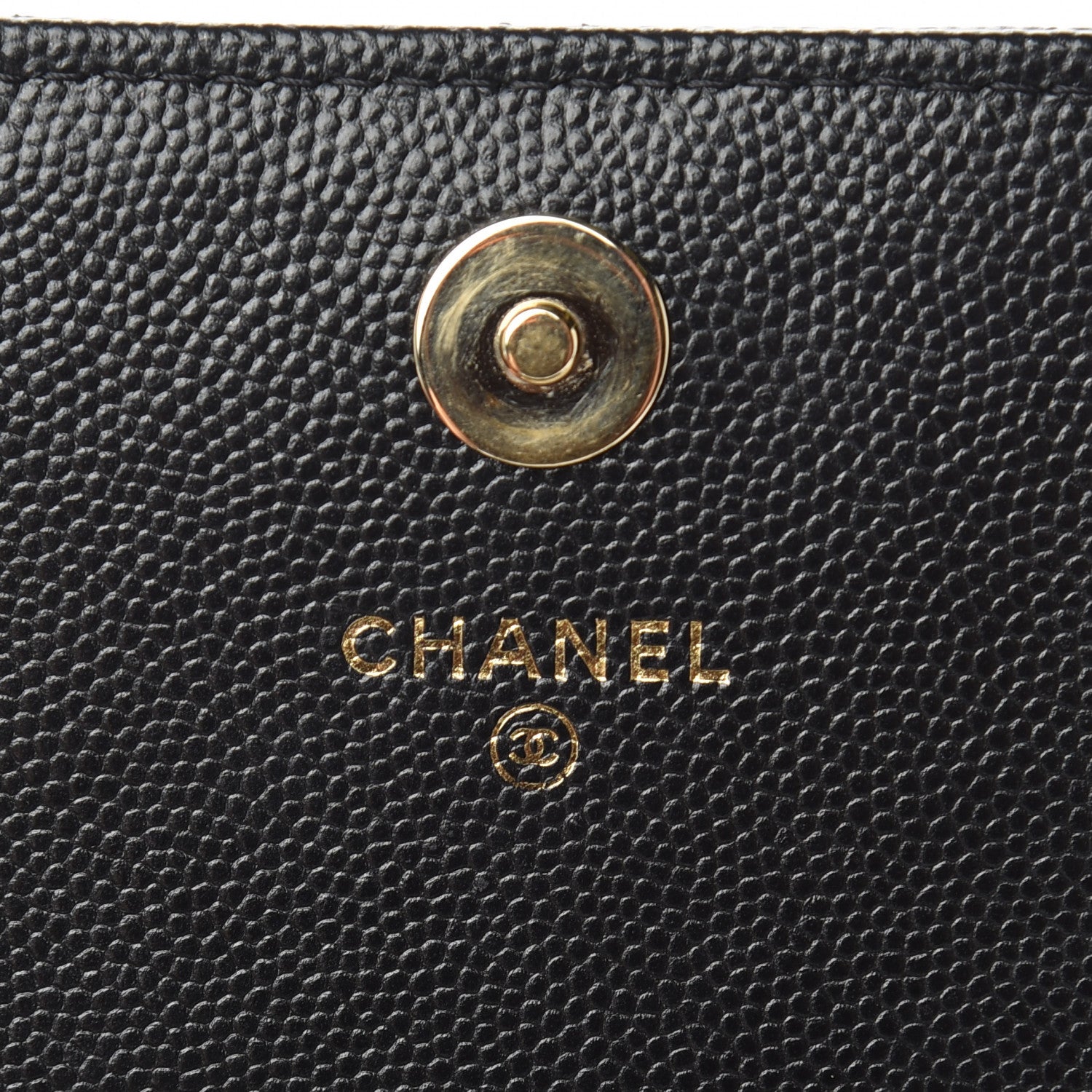 Chanel Caviar Quilted Square Wallet On Chain WOC Black 6 of 12