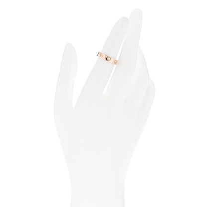 Cartier 18K Pink Gold Diamond 4mm LOVE Wedding Band Ring 48 4.5 2 of 4