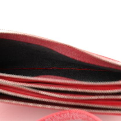 Celine Goatskin Small Trio Crossbody Bag Scarlet 4 of 10