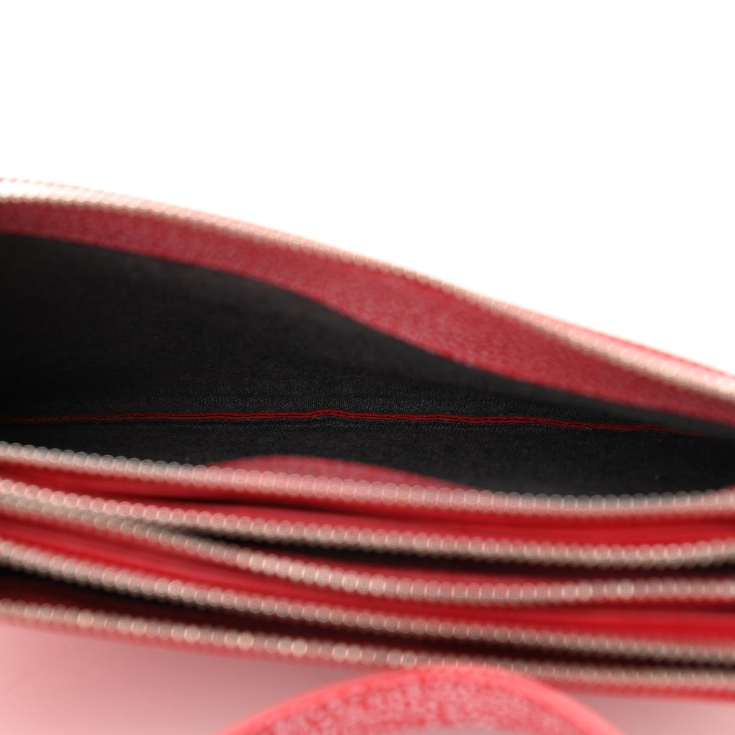 Goatskin Small Trio Crossbody Bag Scarlet