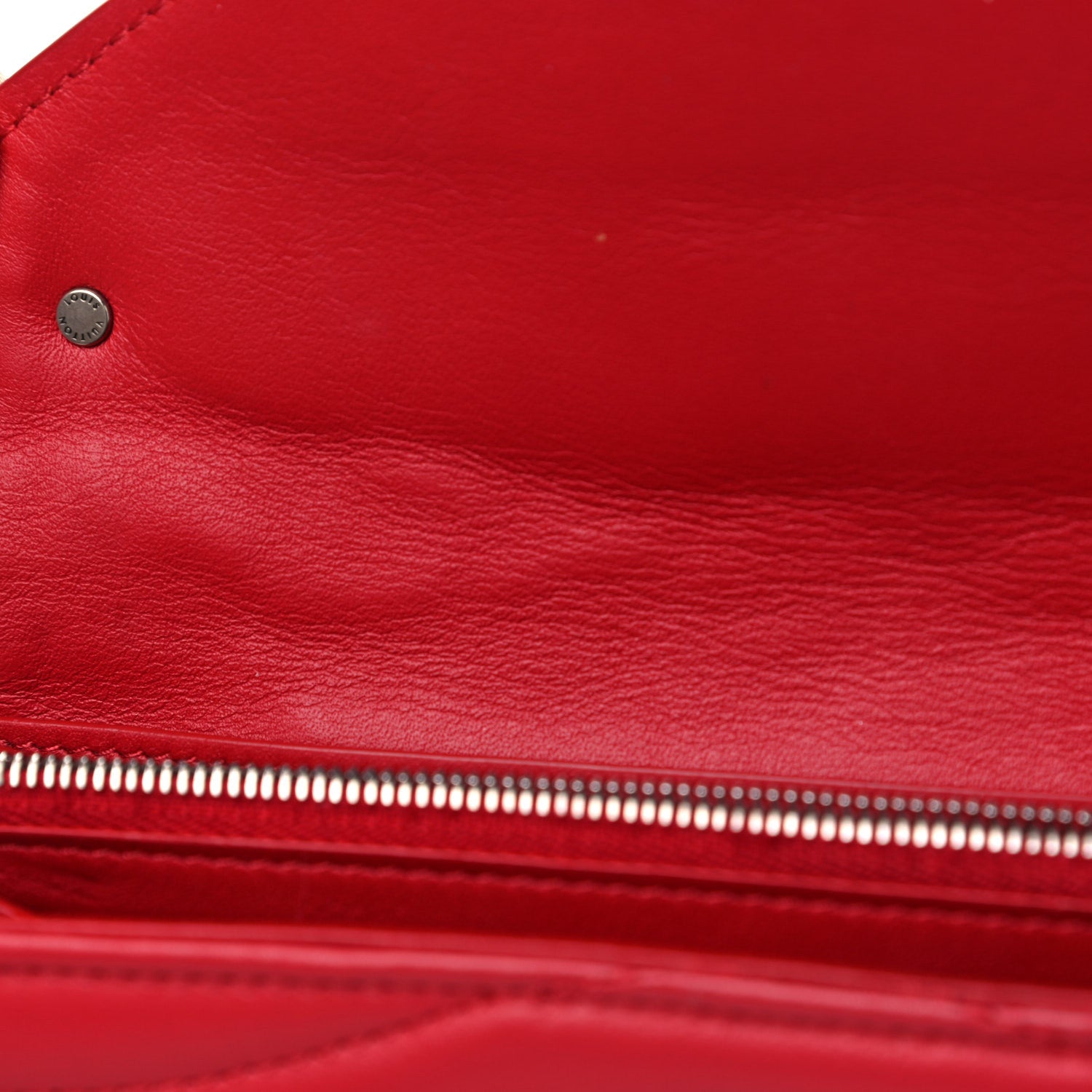 Louis Vuitton Calfskin Love Lock New Wave Long Wallet Red 10 of 14