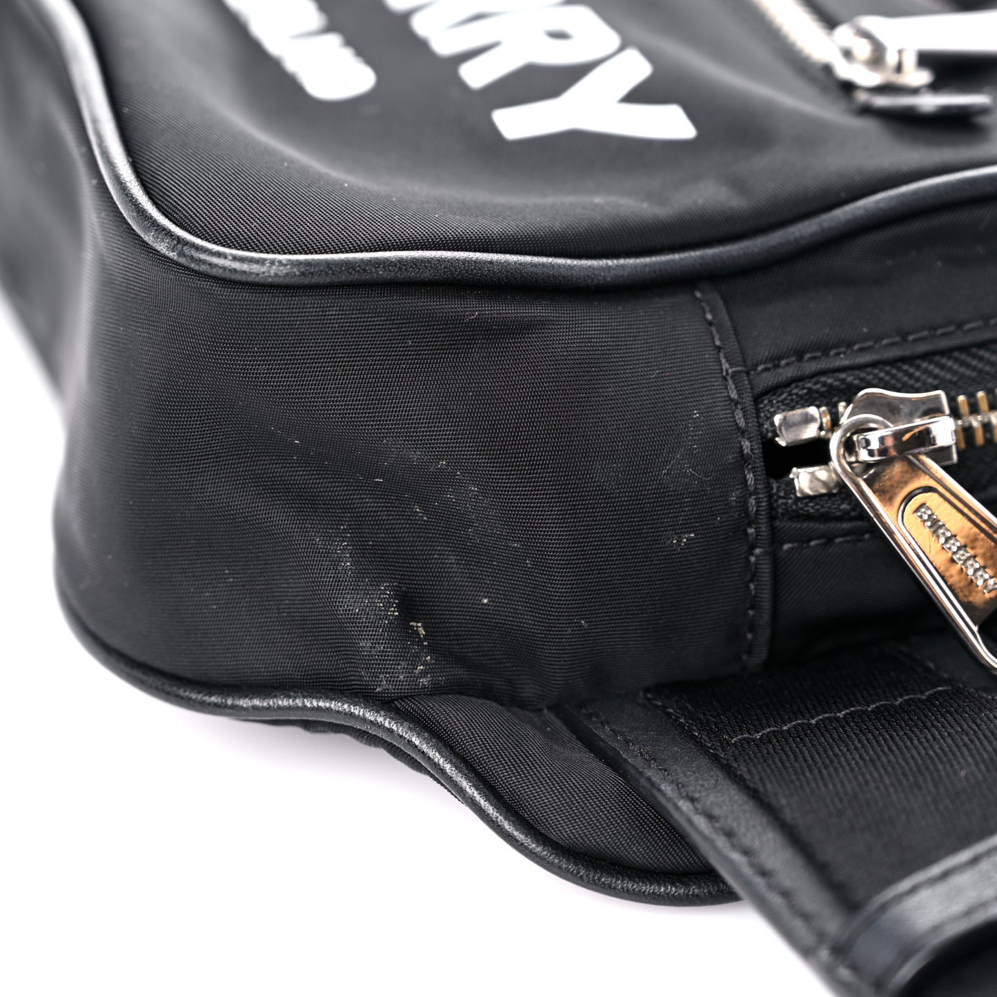 Econyl Logo Print Bum Bag Black