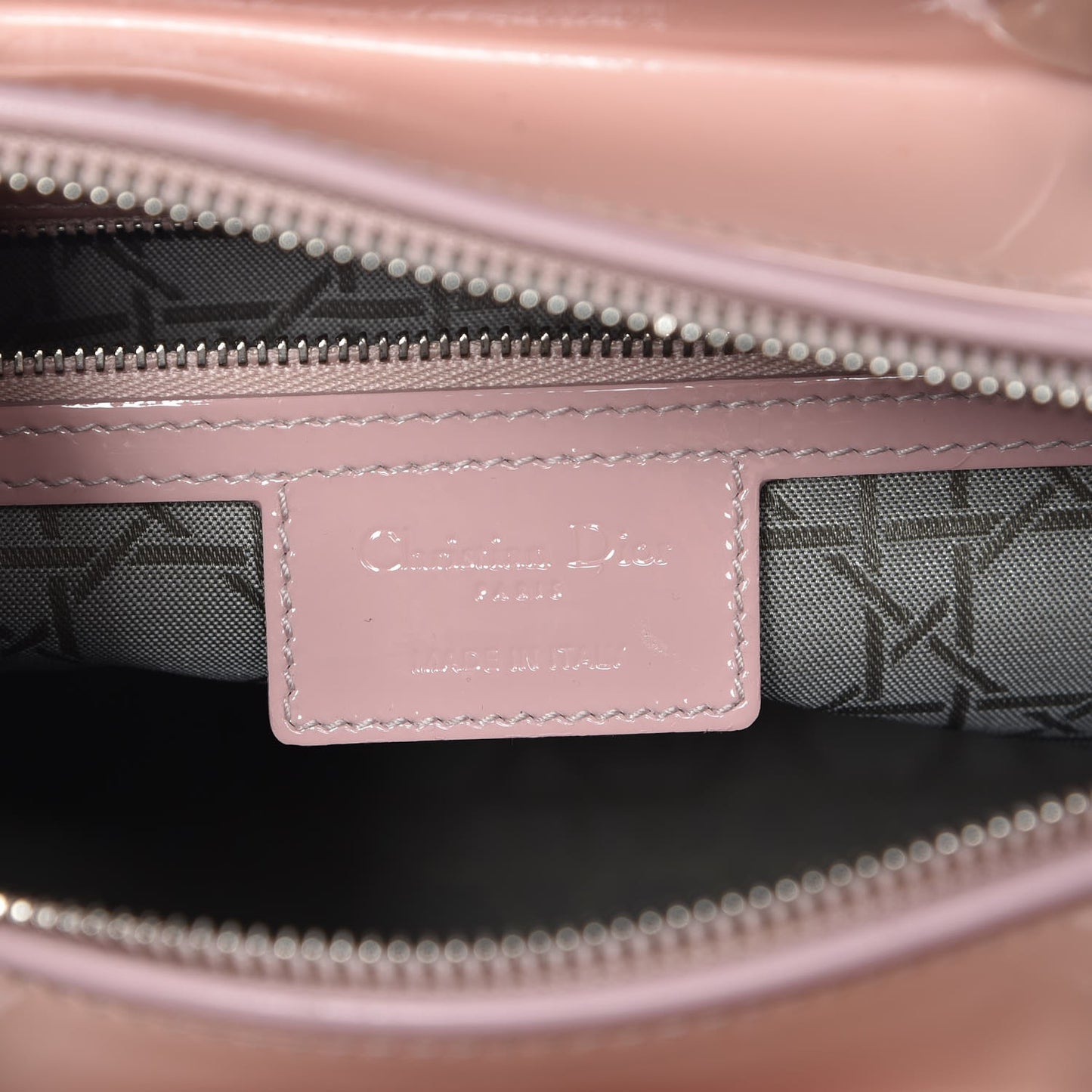 Patent Cannage Large Lady Dior Light Pink