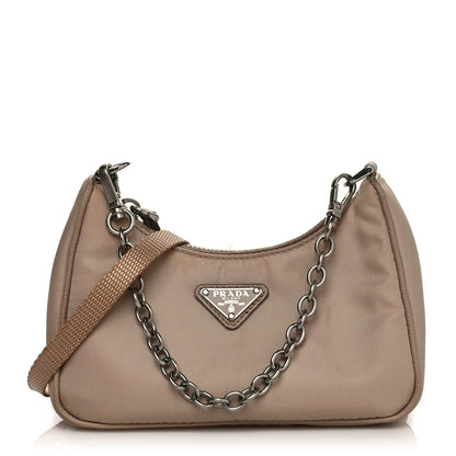 Prada Tessuto Nylon Saffiano Mini Re-Edition 2000 Shoulder Bag Cammeo 1 of 8