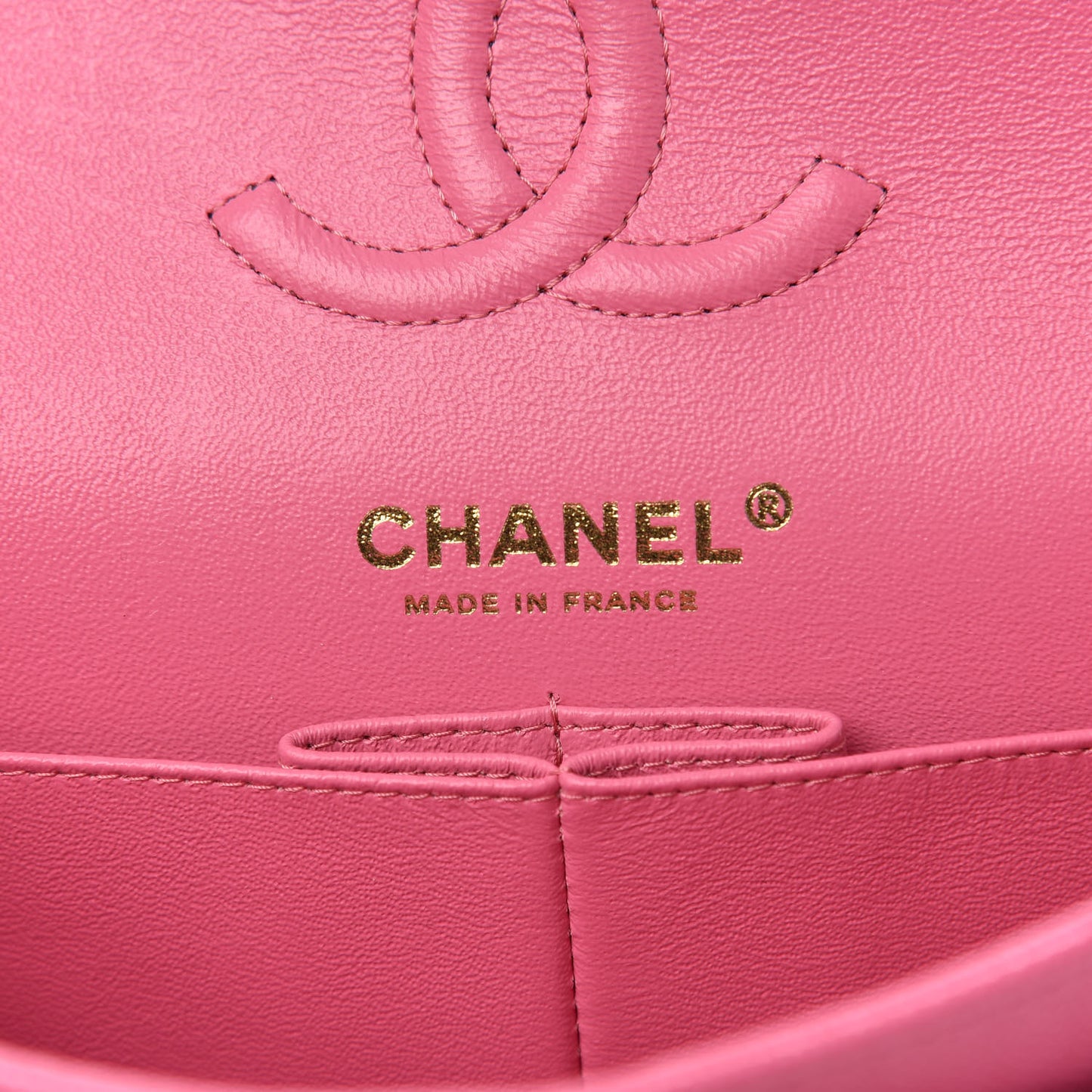 Caviar Quilted Small Double Flap Pink