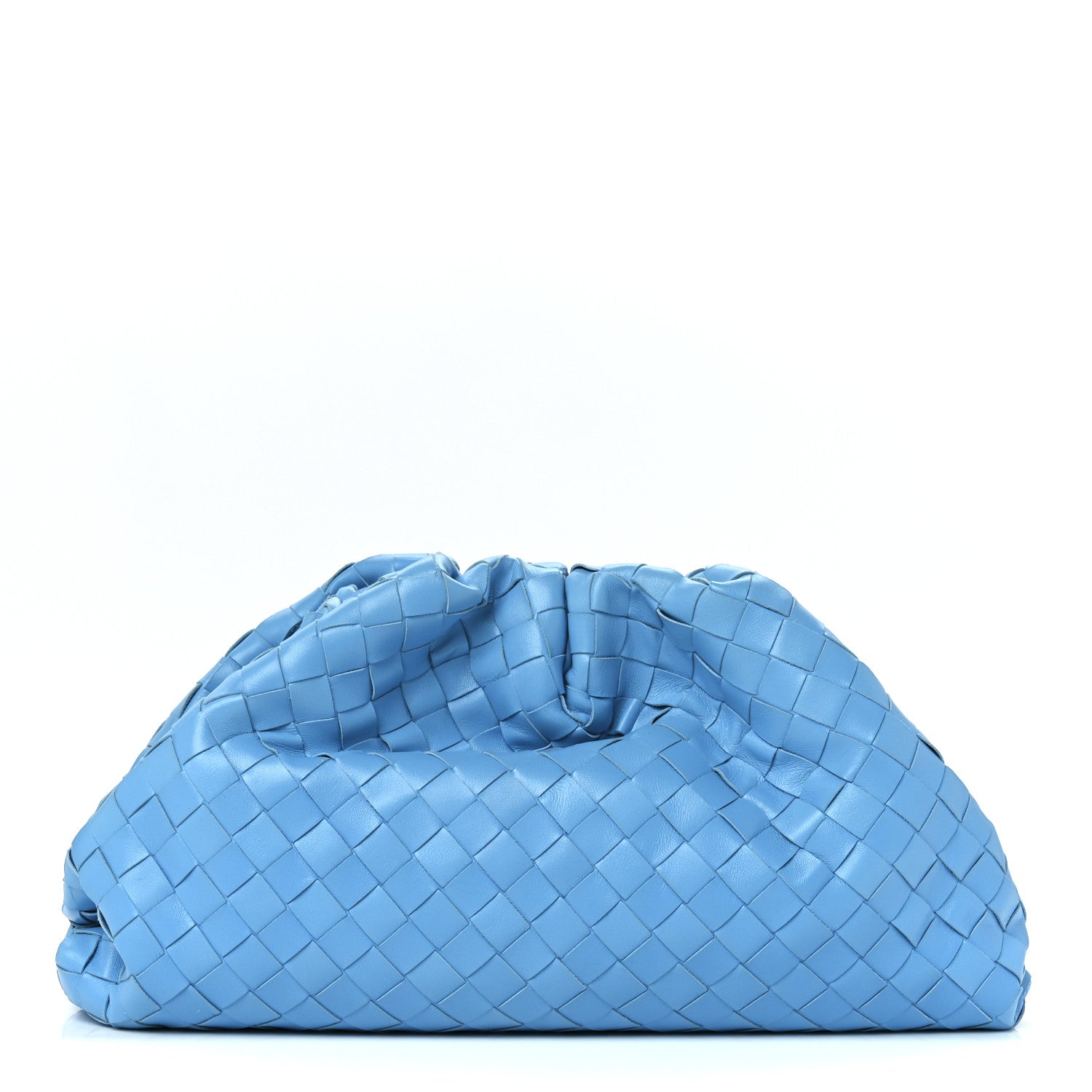 Bottega Veneta Nappa Maxi Intrecciato The Pouch Oversized Clutch Swimming Pool 1 of 11