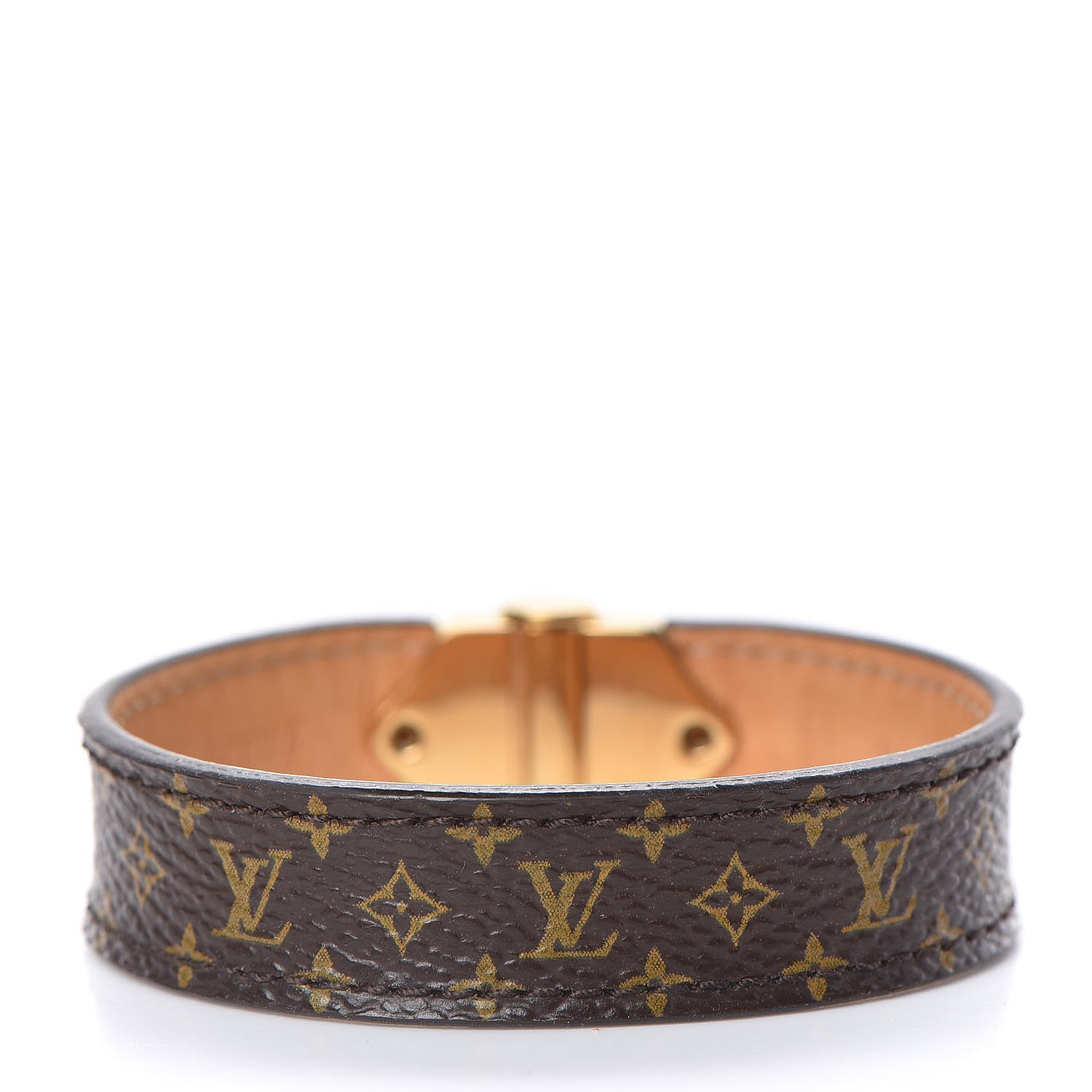 Louis Vuitton Monogram Lockit Bracelet 17 Black 3 of 9