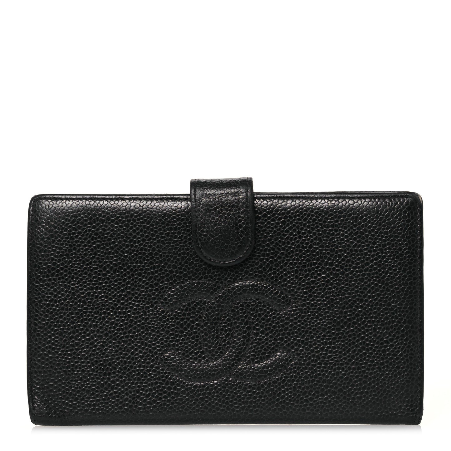 Caviar Timeless CC French Wallet Black