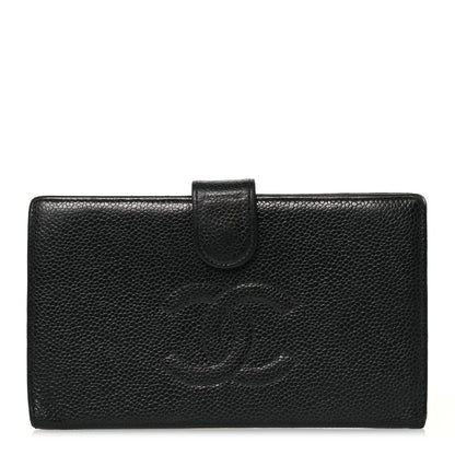 Chanel Caviar Timeless CC French Wallet Black 1 of 15