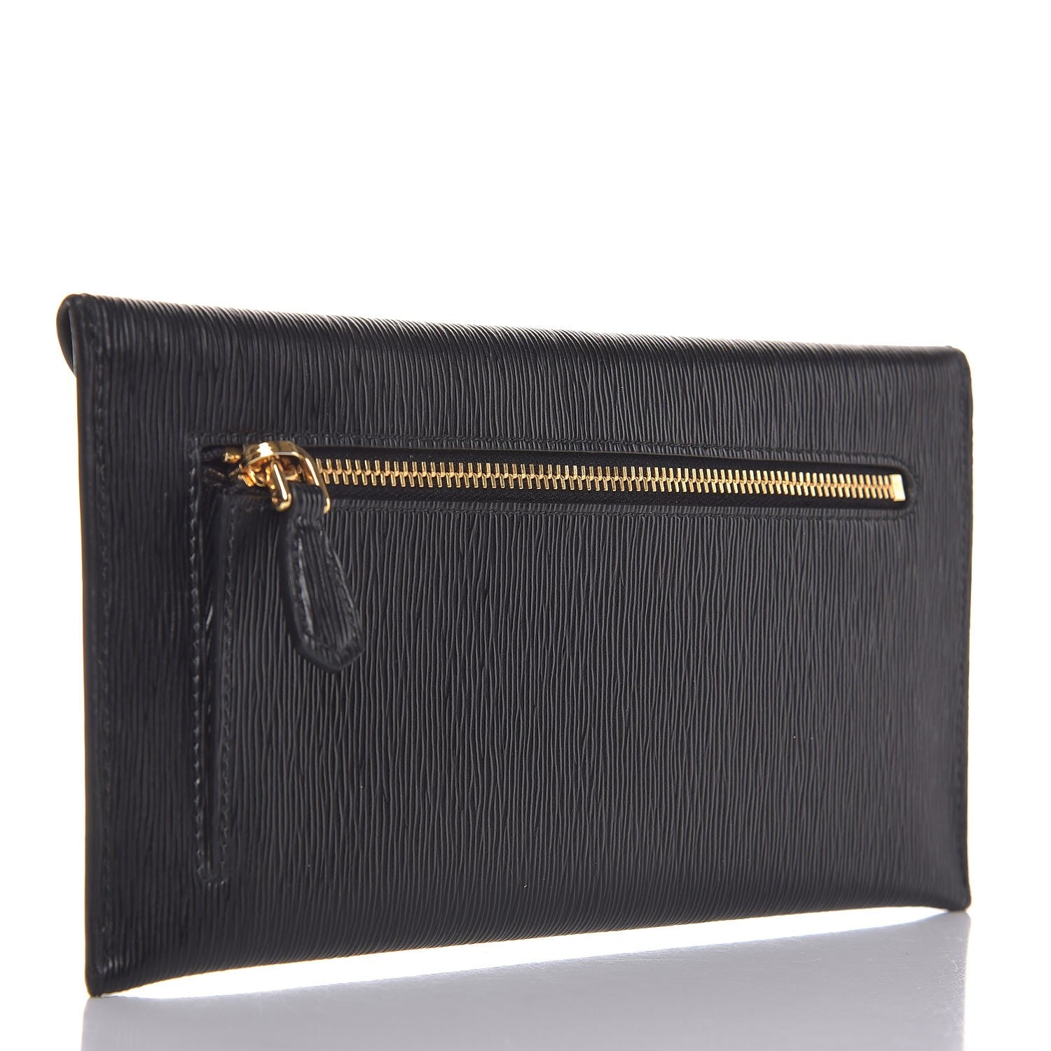 Prada Vitello Move Envelope Wallet Black 3 of 7