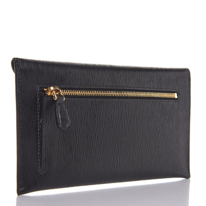 Prada Vitello Move Envelope Wallet Black 3 of 7