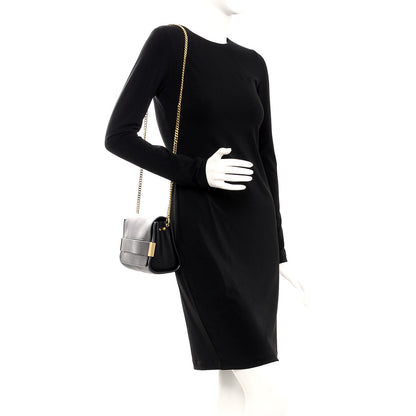 Chloe Lambskin Medium Elle Chain Clutch Black 2 of 7