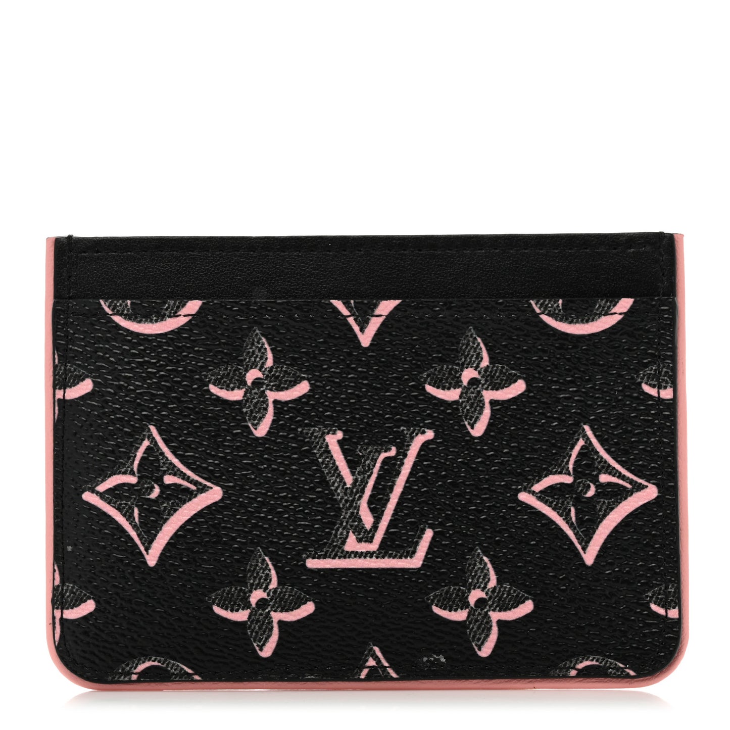 Monogram Fall for You LV Side-Up Card Holder Black