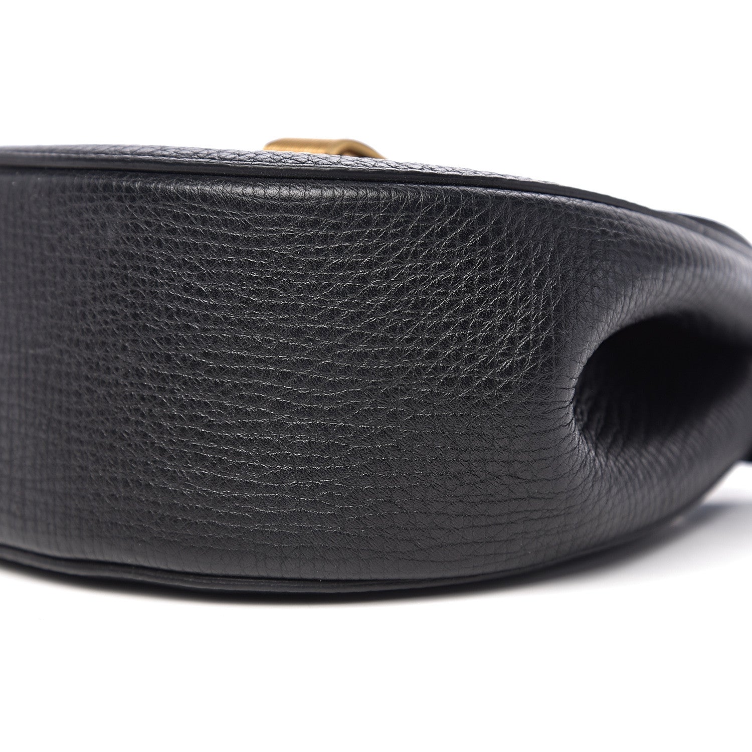 Bottega Veneta Palmellato Calfskin Rounded Belt Bag Black 8 of 9